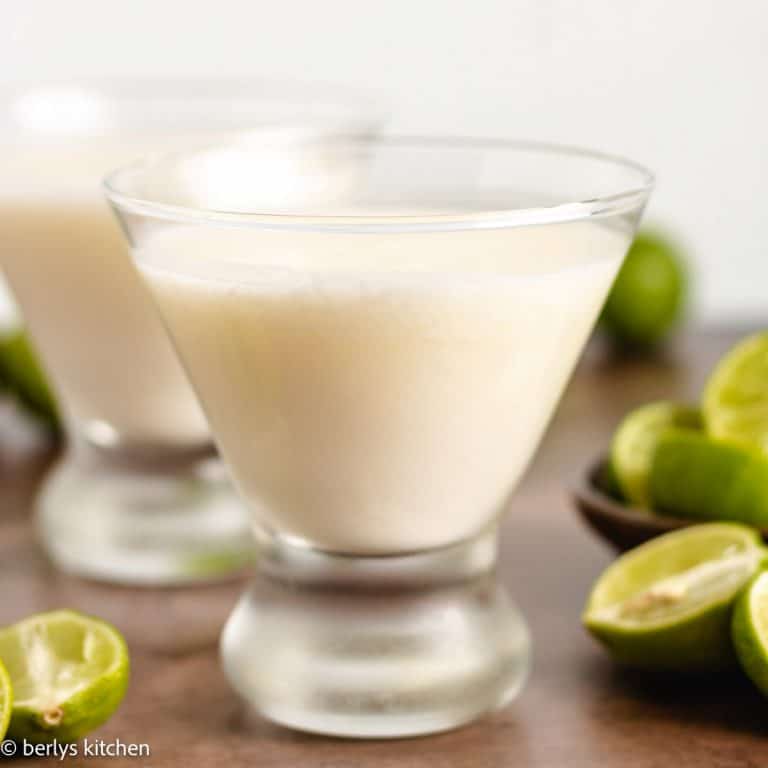Key lime martini, sweet and smooth