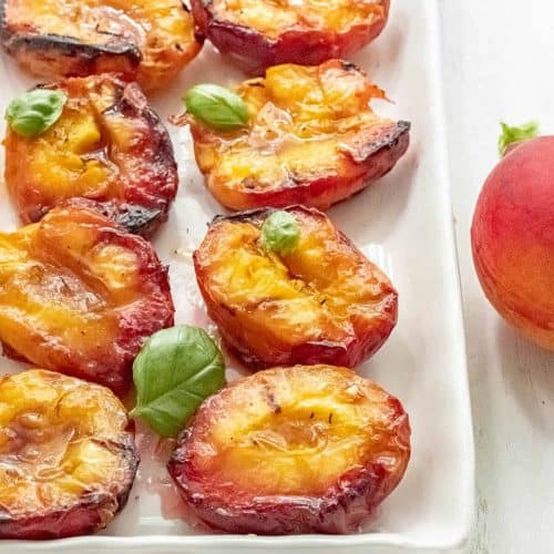 grilled peaches vanilla lime glaze feature 1200 1 25 Quick, Easy Charcoal Grill Recipes For Beginners Cooking Methods Easy Charcoal Grill Recipes For Beginners