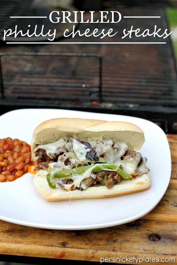 Grilled Philly Cheese Steak Sandwiches