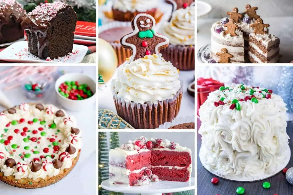 christmas themed cake recipes and decorations