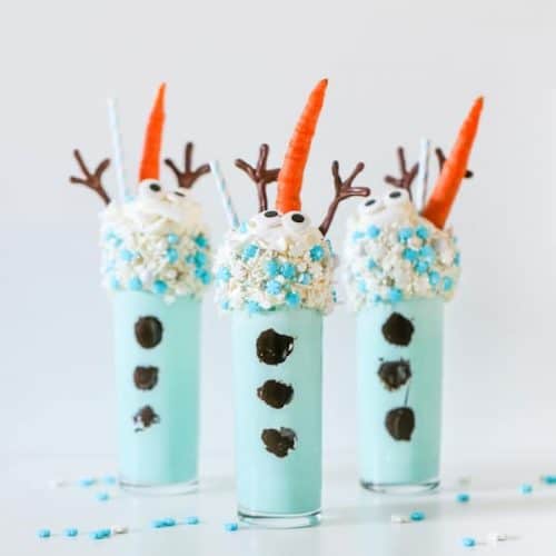 Disney Movie dessert - Melted Olaf Snowman Milkshake Recipe