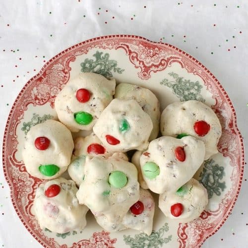 Forgotten Cookies with Mint M&M’s