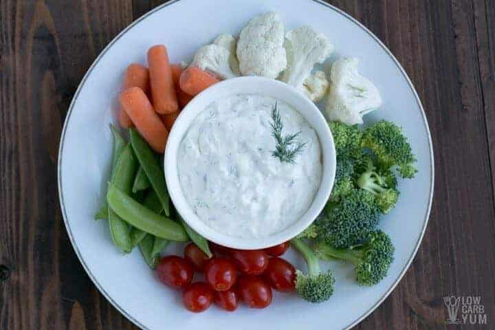 Dill Veggie Dip with Cream Cheese
