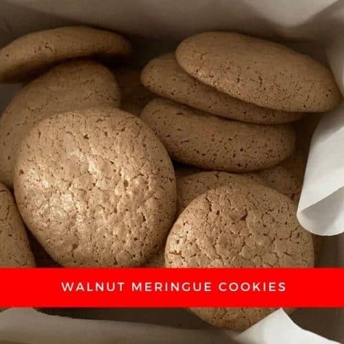 Walnut Meringue Cookies without cream of tartar