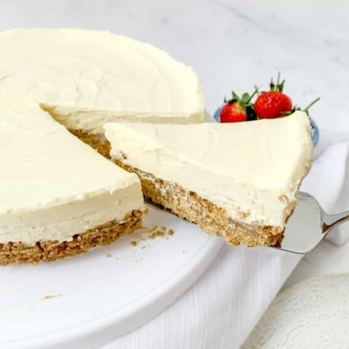 gluten free 5 ingredient vanilla no bake cheesecake recipe