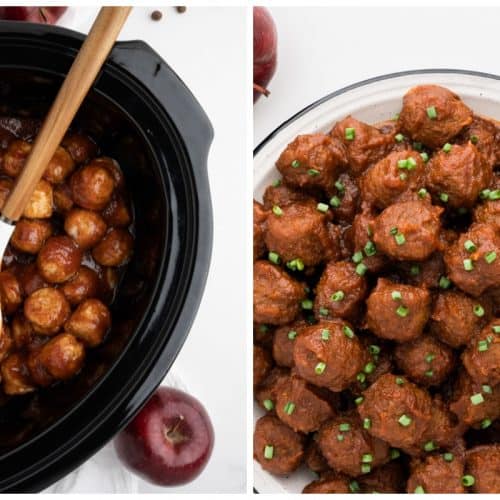 Slow Cooker Apple Butter Meatballs