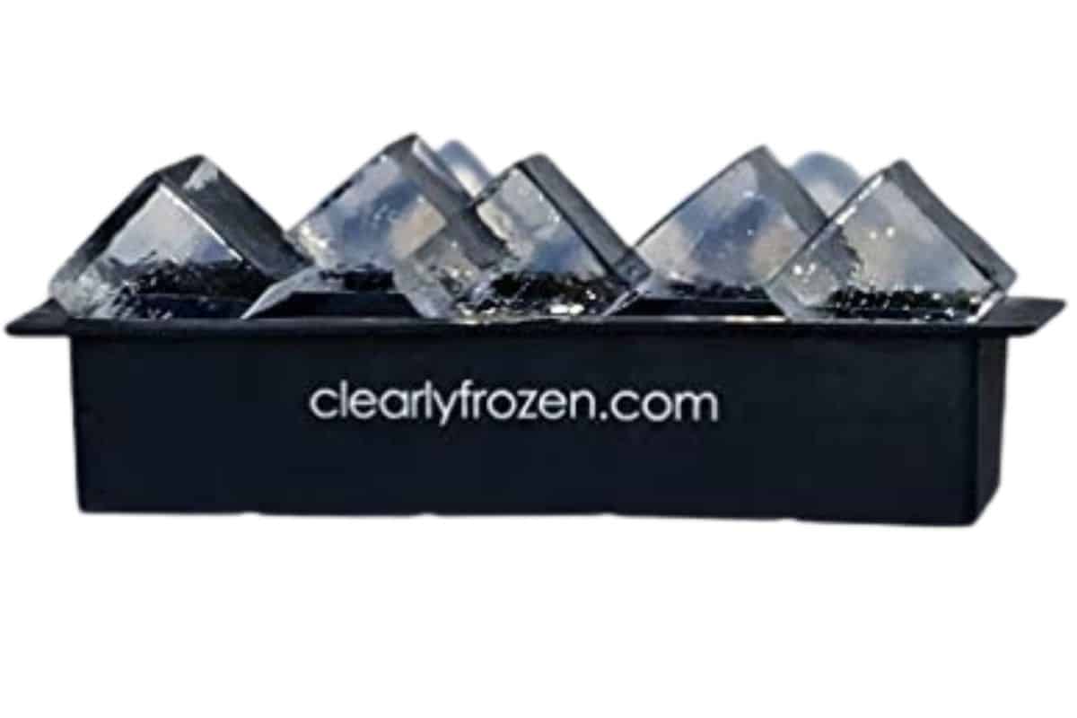 ice cube mold clear frozen ice cubs clearlyfrozen How to Make Crystal Clear Ice Balls (or Cubes) at Home Kitchen Tools & Accessories