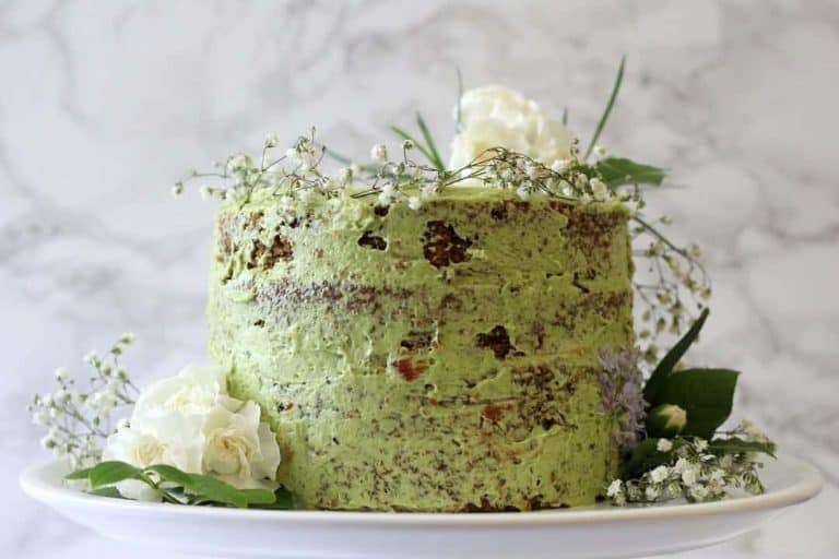 Jasmine Green Tea Cake with Raspberry Jam