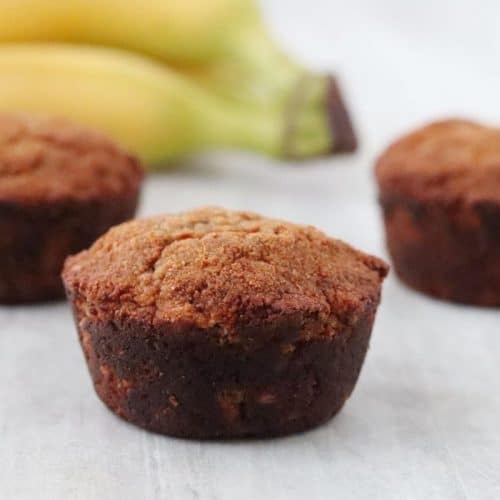 Coconut Flour Banana Bread Muffins