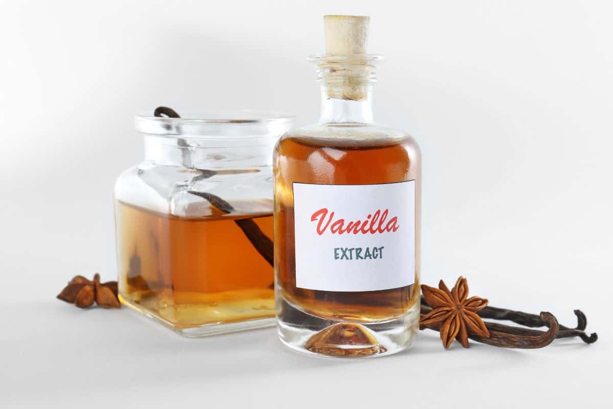 A bottle of homemade vanilla extra representing the question does vanilla extract go bad